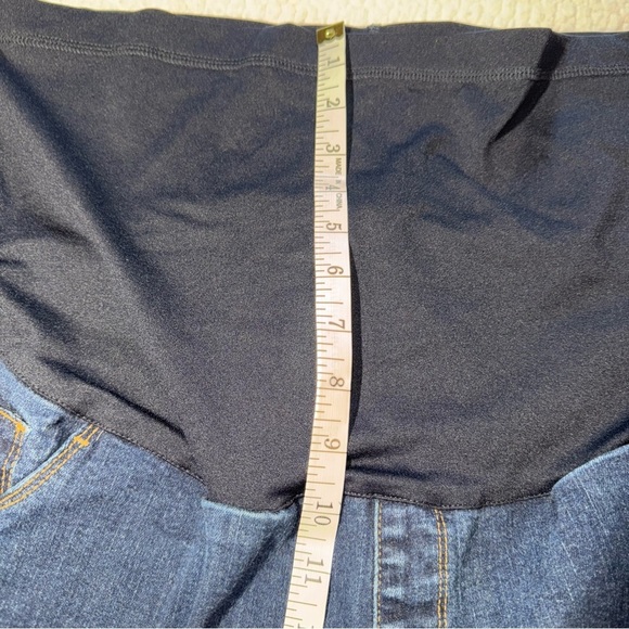 Liz Lange Maternity Jean Jeggings Womens SZ 38 X 28 Dark Blue Straight Leg - Picture 6 of 7